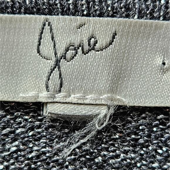 Joie Silver Metallic Raglan Sleeve Lightweight Pullover Boat Neck Knit Top - Picture 9 of 11